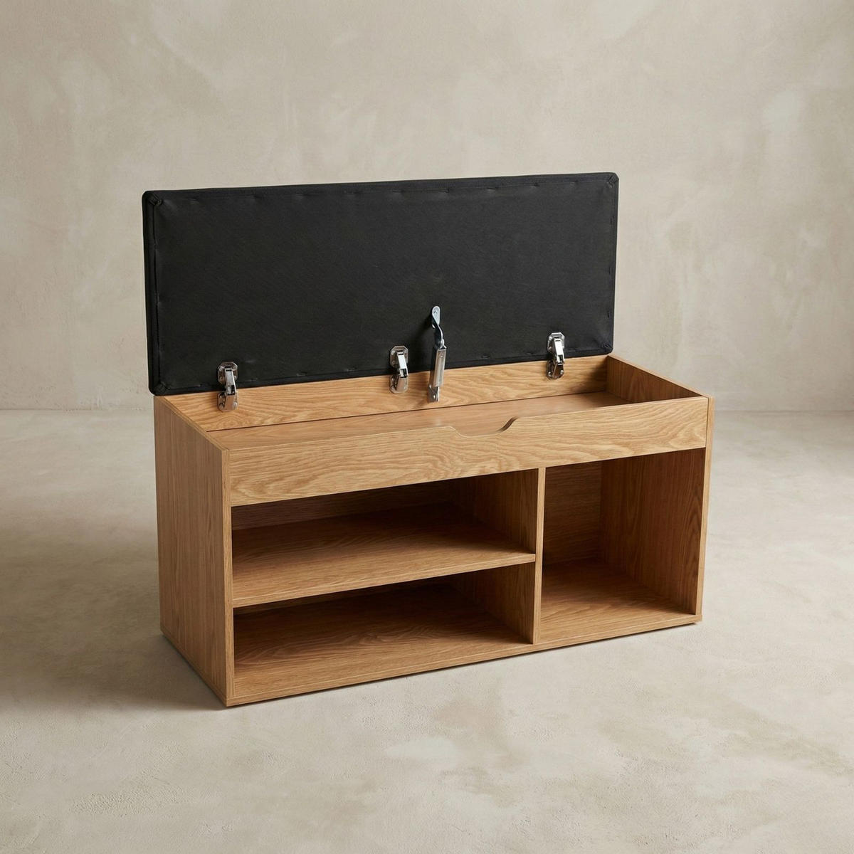 SCHUHREGAL Tria 80/43/30 cm - Braun, Holzwerkstoff (30/43/80cm) - BOXIMO