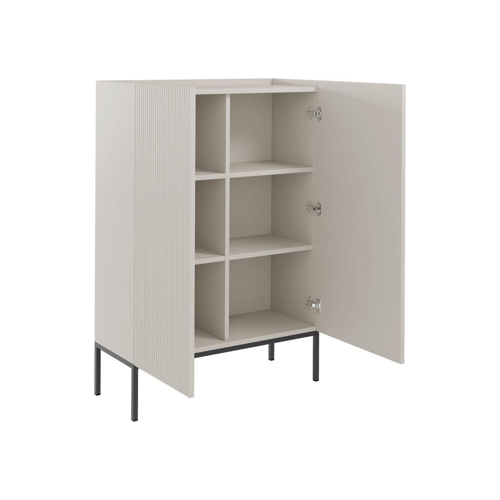 Thumbnail - Mirjan24 Kommode, Eiche Artisan, Schwarz, Holzwerkstoff, Rechteckig, 100x140x42 cm, Wohnzimmer, Kommoden & Sideboards, K...