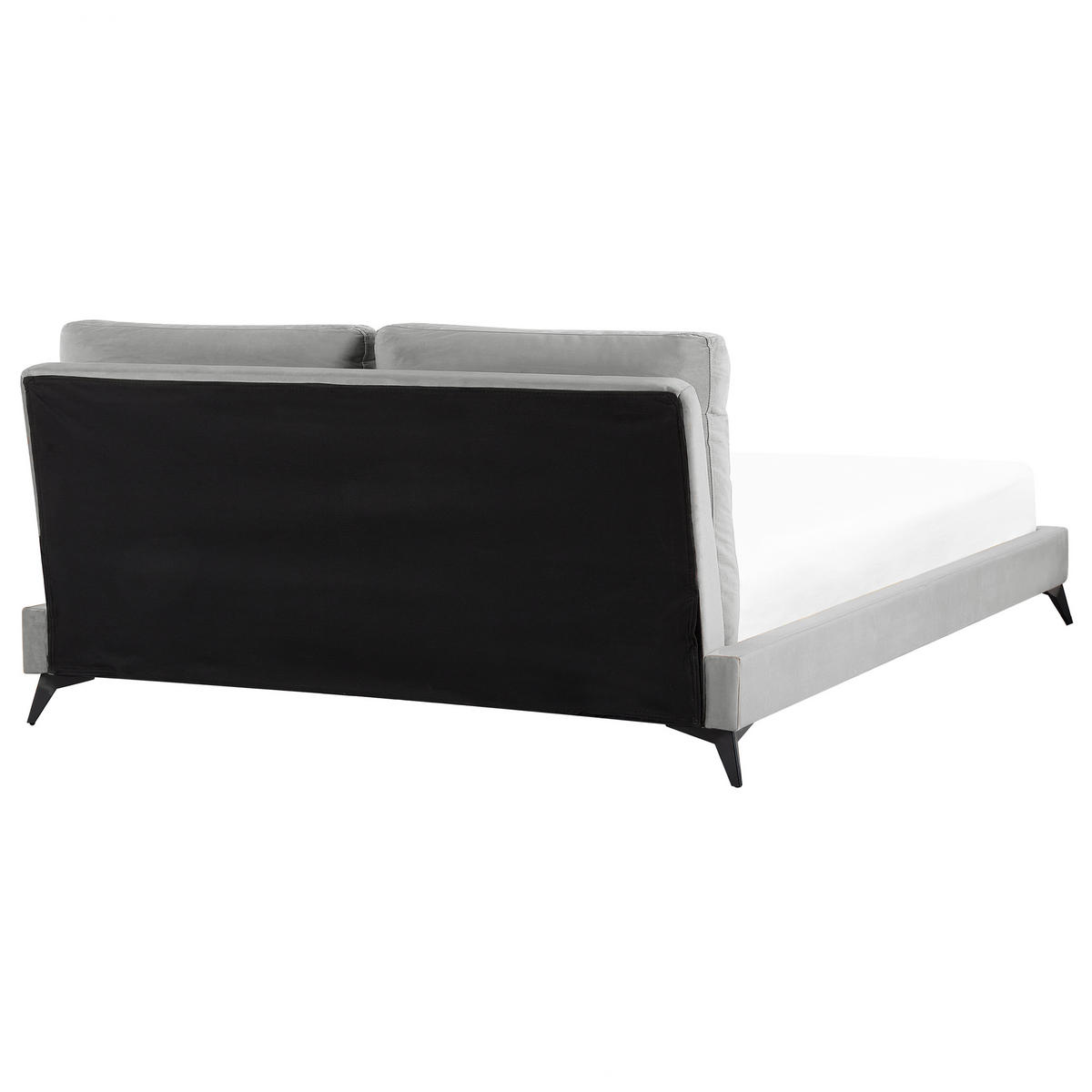 POLSTERBETT 160/200cm Grau Melle - Grau, Textil (160/200cm) - Beliani