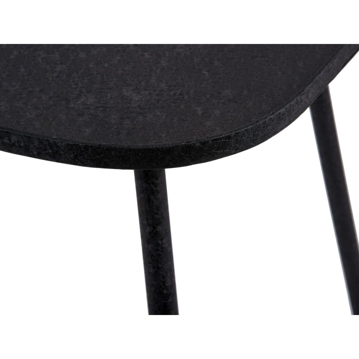 BEISTELLTISCH Boaz Schwarz 44/44/43 cm - Schwarz, Metall (44/44/43cm) - Leitmotiv