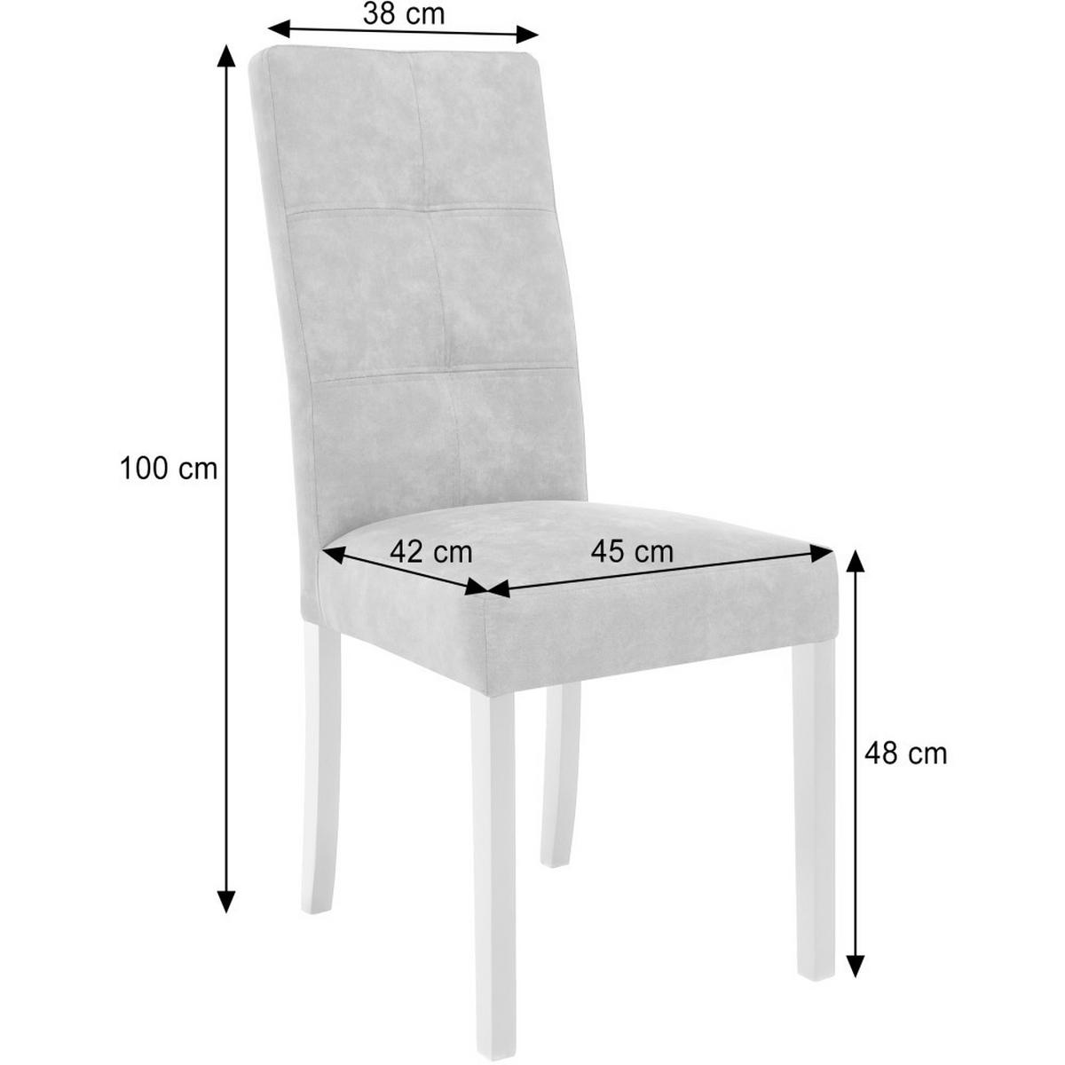 STUHL Solis mit wengefarbenen Holzbeinen, Polsterstuhl, Braun - Wengefarben/Braun, Holz (45/100/42cm) - Beautysofa
