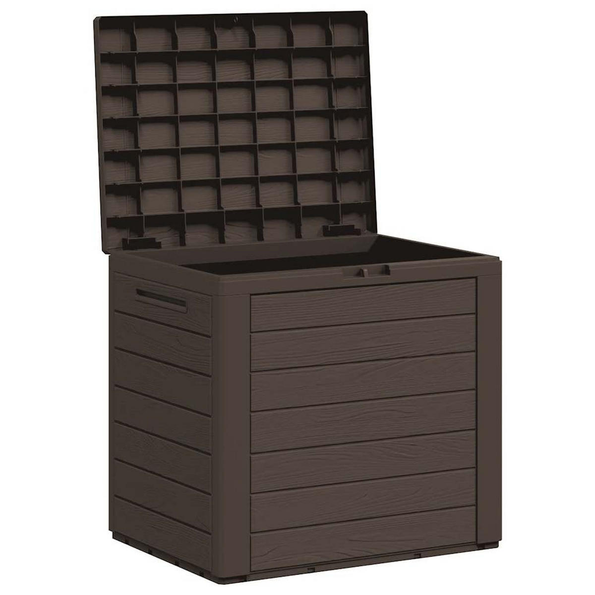 GARTENTRUHE Braun 58,5x46x55 cm Polypropylen - Braun, Kunststoff (58.5/55/46cm) - furnicato