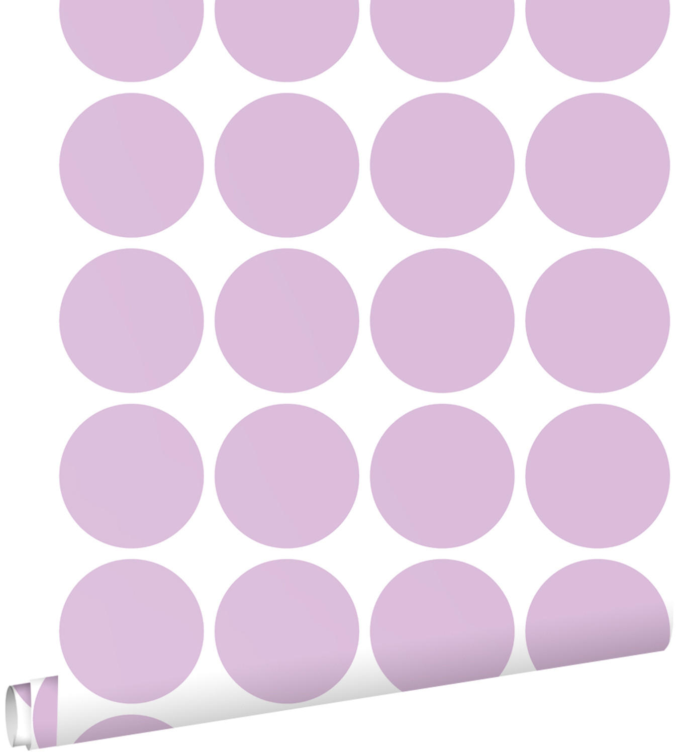TAPETE große Kugeln 50 x 900 cm - Lila, Papier (50/900cm) - ESTAhome