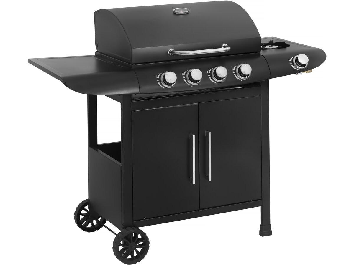 GASGRILL feria 5 Schwarz - Grau, Metall (57/104/118cm) - Habitat Garten