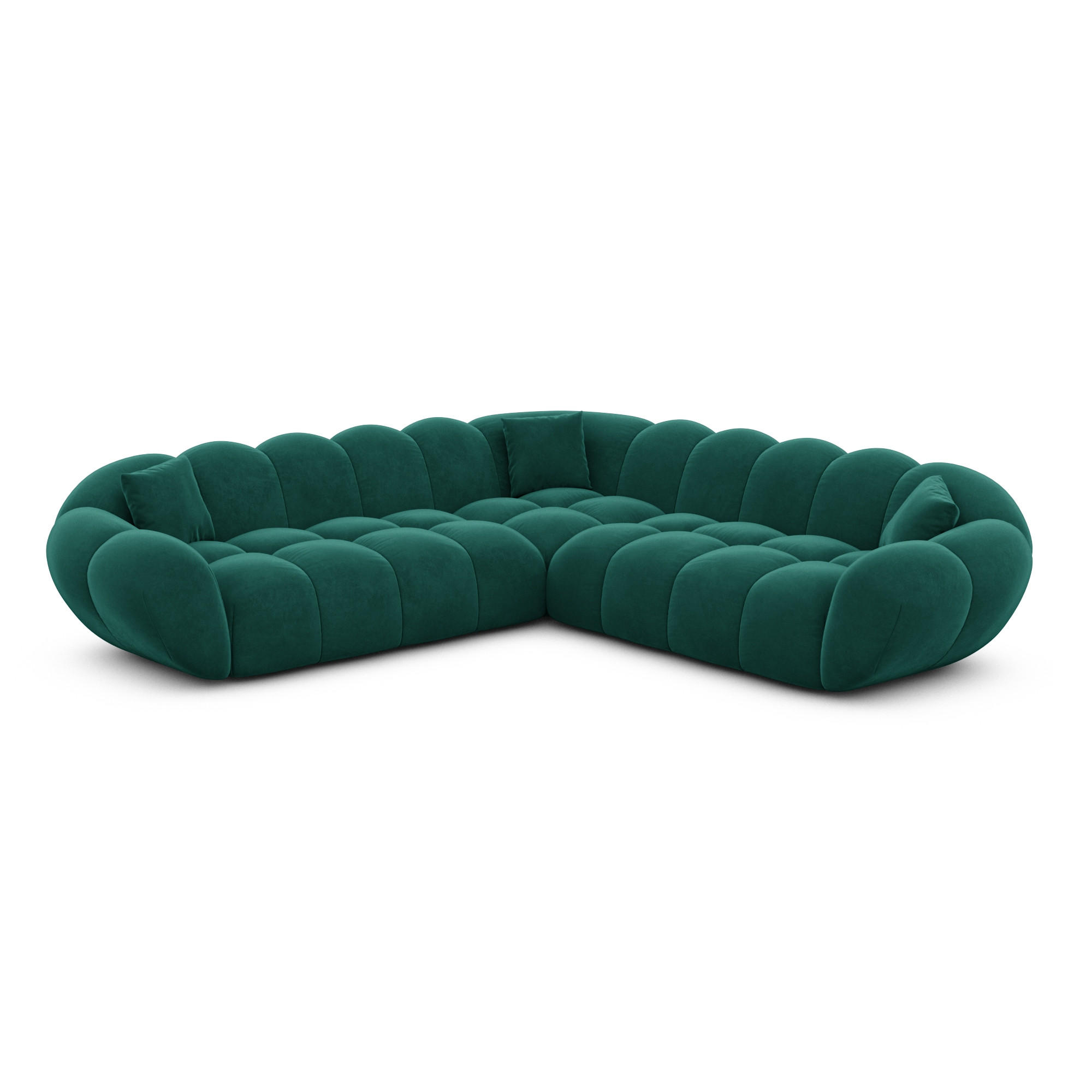 Varoyal Ecksofa Smaragdgrün 258x258 cm