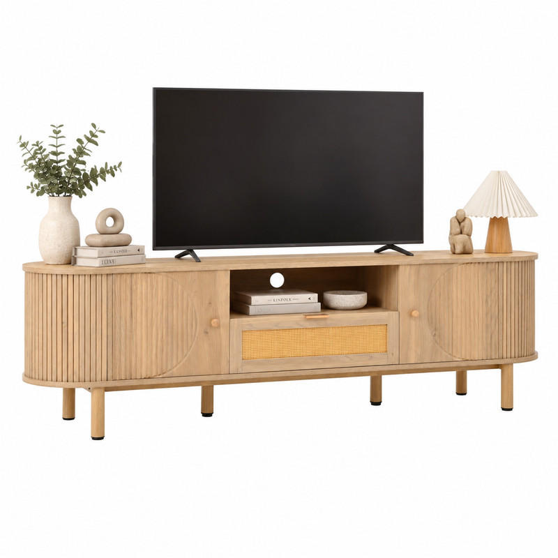 Beauniv Tv-Schrank Braun 36x51x175 cm