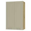 KÜCHENHÄNGESCHRANK Kvantum W4/60 Vanille Matt / Eiche Artisan Matt 60 / 32,5 / 96cm - Creme/Eiche Artisan, Holz/Holzwerkstoff (60/96/32.5cm) - Feldmann-Wohnen