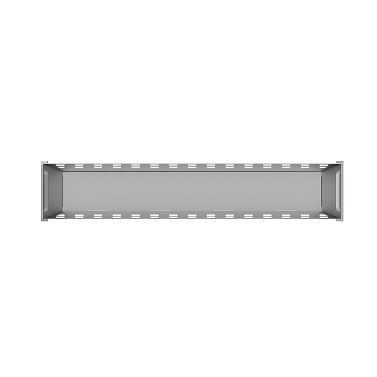 SAMMELKORB groß, Edelstahl für Entwässerungsrinne - Schwarz, Metall (9.6/38/48.2cm) - Alcadrain