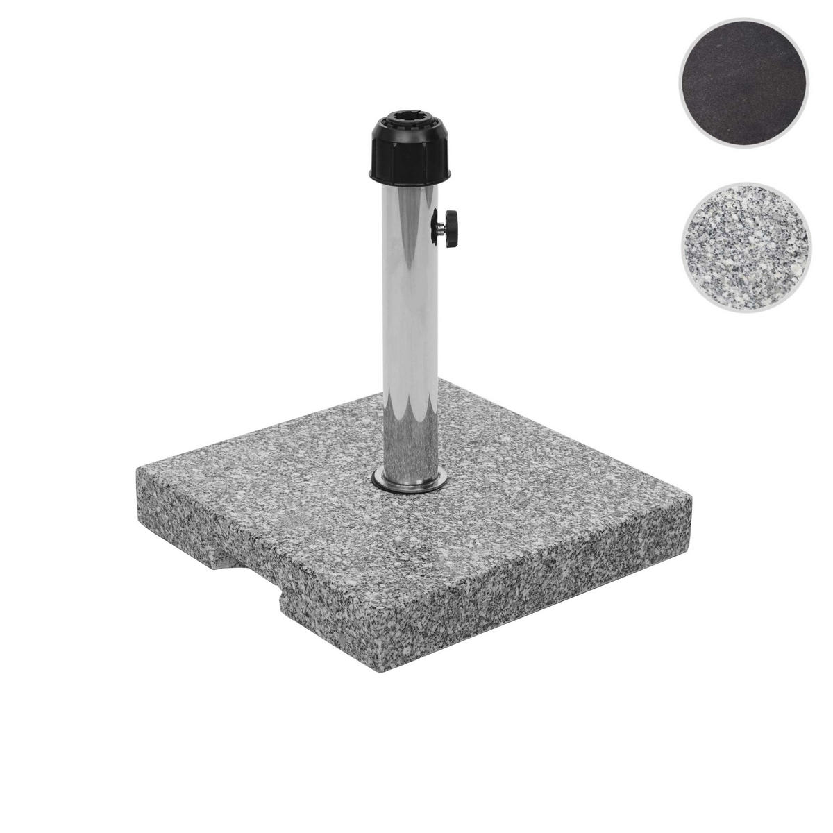 SONNENSCHIRMSTÄNDER Grau - Grau, Stein (39/39cm) - MCW