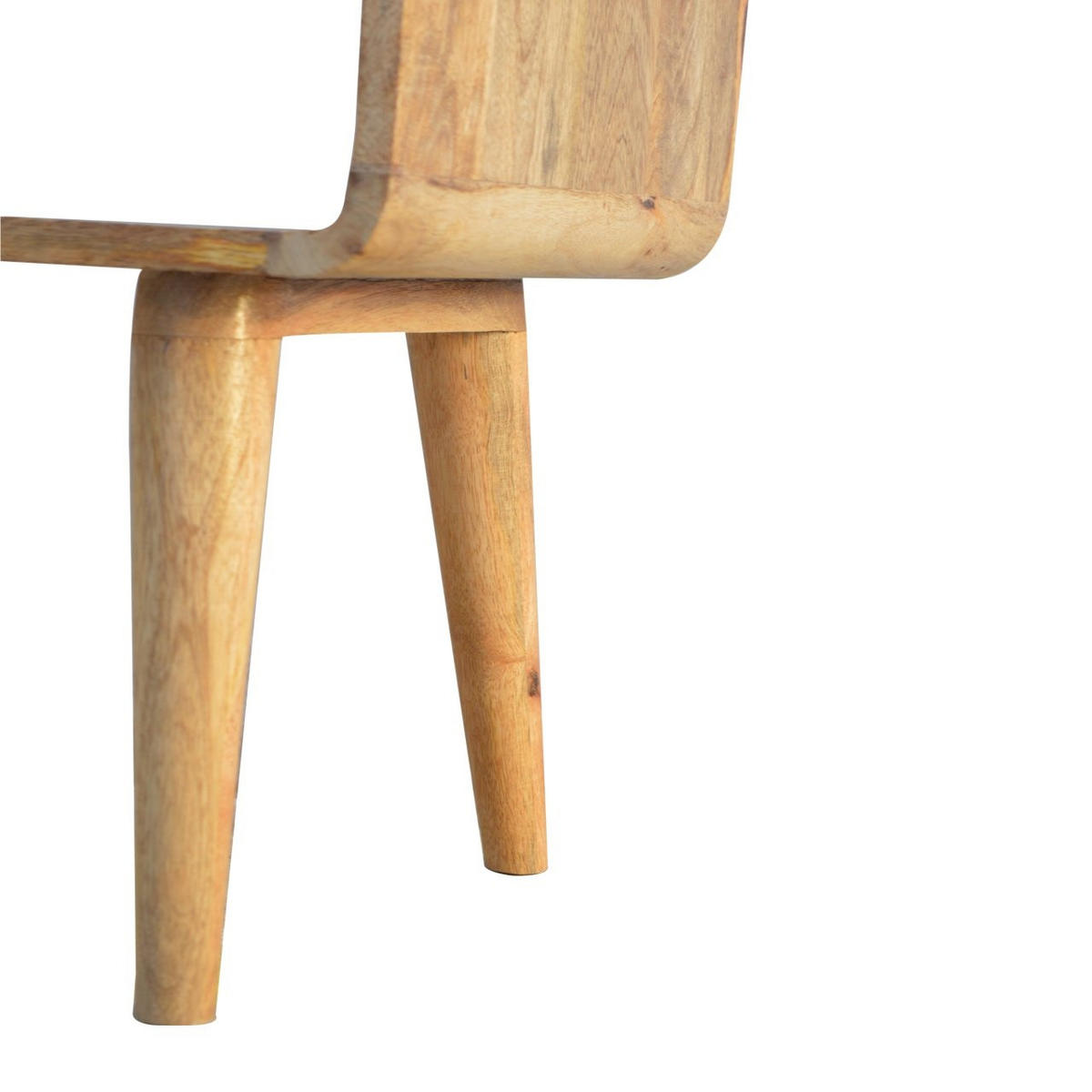 NACHTTISCH mit freiem Fach - Messingfarben/Braun, Holz/Metall (45/50/35cm) - Artisan Furniture