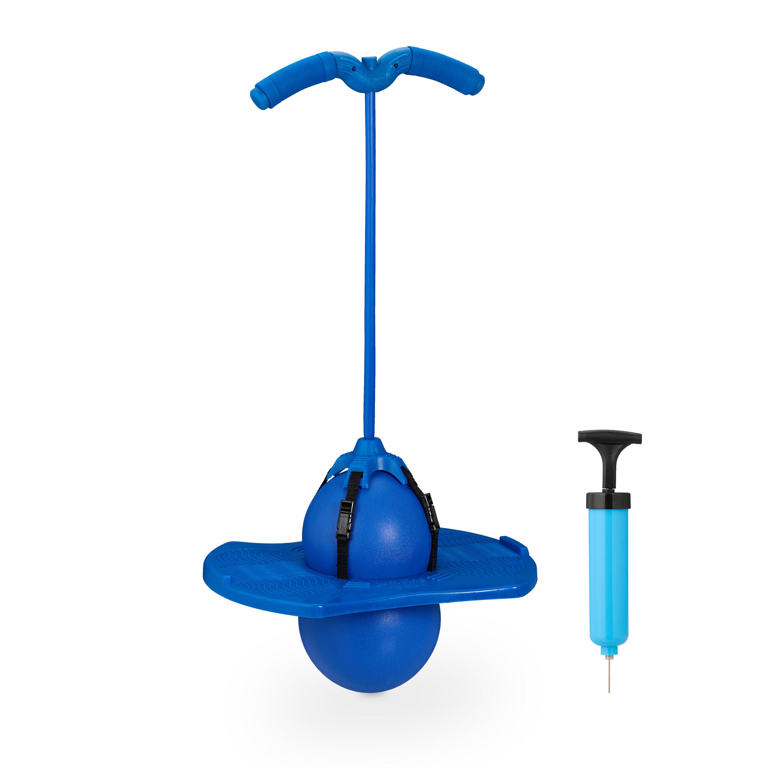 POGO-BALL - Blau, Kunststoff (39/29cm) - Relaxdays