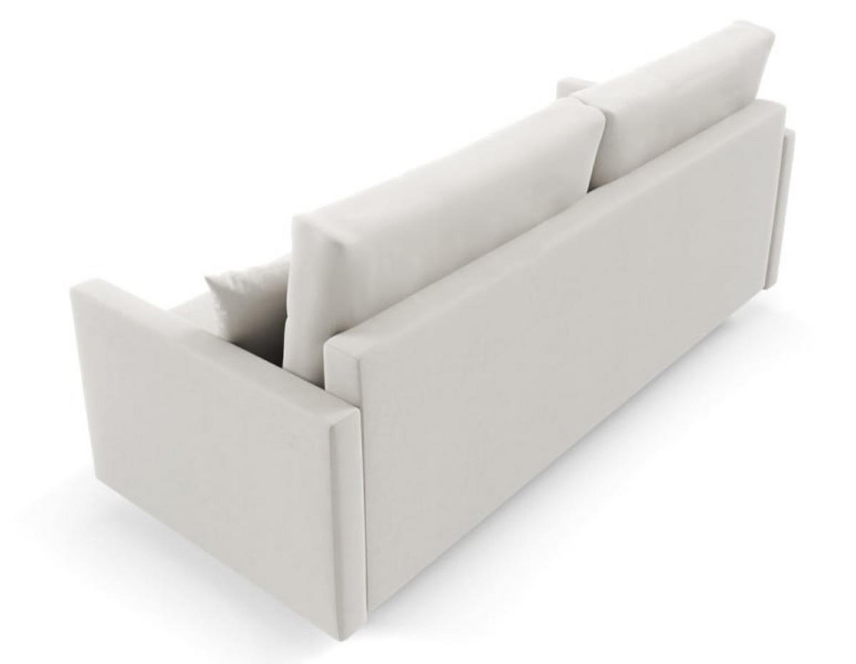 SOFA Beige ARO Mit Schlaffunktion - Beige, Textil (217/100/87cm) - Sepro Meble