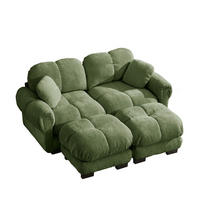 SOFA od ženilje u zelenoj boji, 190/149/90 cm - zelena, tekstil (149/90/190cm) - Flora Grace