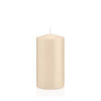 STUMPENKERZEN Creme Ø 78 x 150 mm, 8 Stück - Creme, Paraffin (8/15cm) - Wiedemann Kerzen