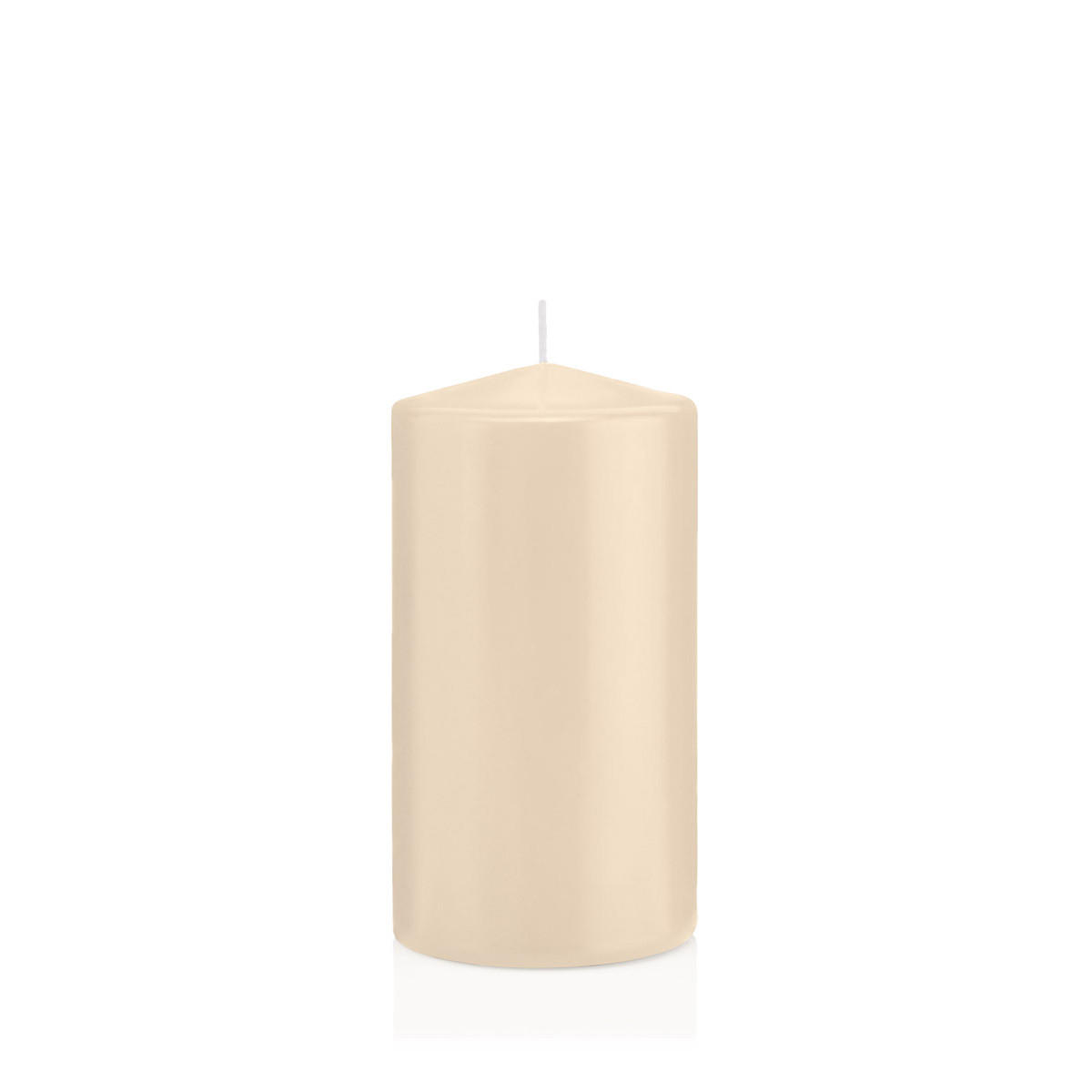 STUMPENKERZEN Creme Ø 78 x 150 mm, 8 Stück - Creme, Paraffin (8/15cm) - Wiedemann Kerzen