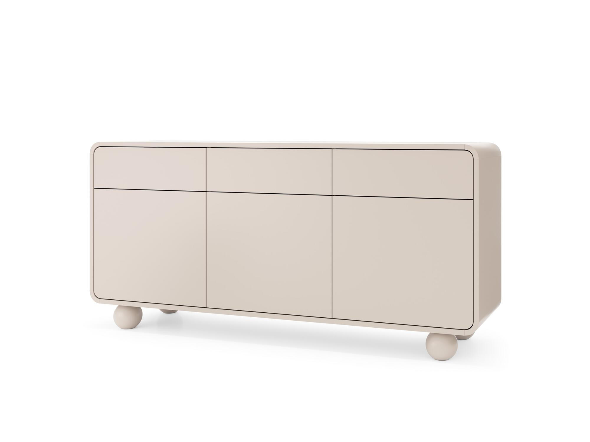 SIDEBOARD ALBION Beige 160x39x75 cm - Beige, Holzwerkstoff (160/75/39cm) - FURNLUX
