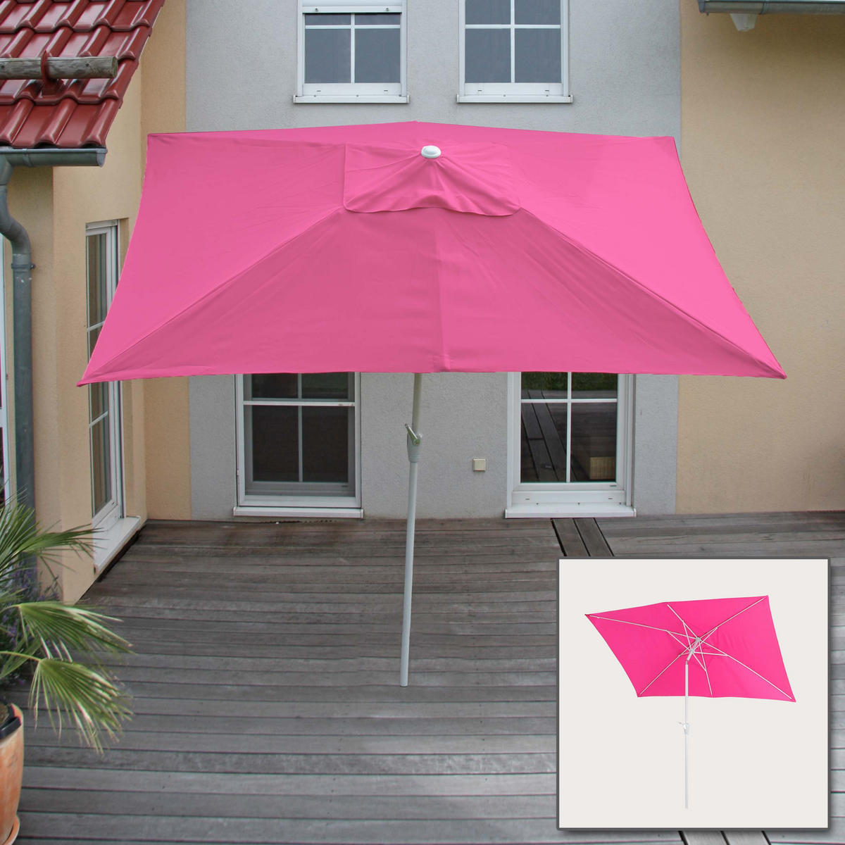 SONNENSCHIRM NEIGBAR Altrosa - Altrosa, Textil (192/295cm) - MCW