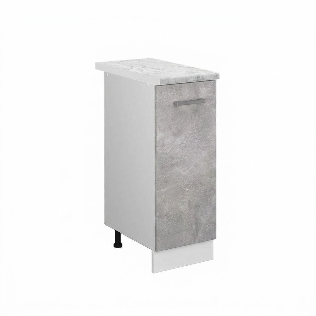 DULAP DE FARMACIE R-Line beton 30 cm , AP Marmură - alb/gri, compozit lemnos (30/81.6/60cm) - Vicco