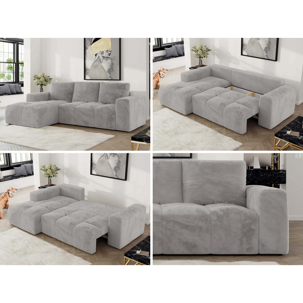 Thumbnail - MKS Ecksofa, Hellgrau, Textil, 3-Sitzer, L-Form,L-Form, 266x164 cm, Oeko-Tex®, Wohnzimmer, Sofas & Couches, Wohnlandscha...