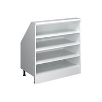 DACHSCHRÄGENSCHRANK Rion Weiß 80 x 81.6 cm mit 4 Fächern - Weiß, Holzwerkstoff (80/81.6/46cm) - Vicco