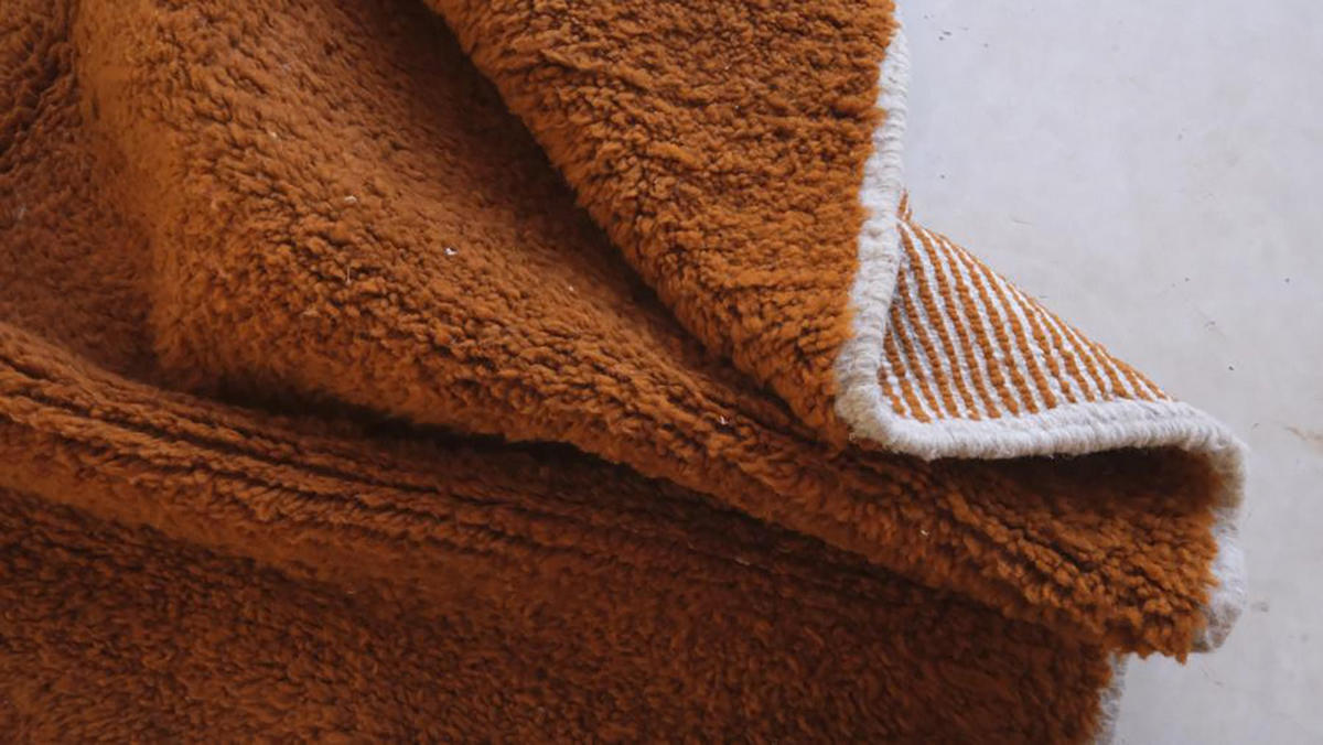 BERBERTEPPICH aus reiner Wolle 164x 257 cm - Braun, Naturmaterialien (164/257cm) - AFK Living