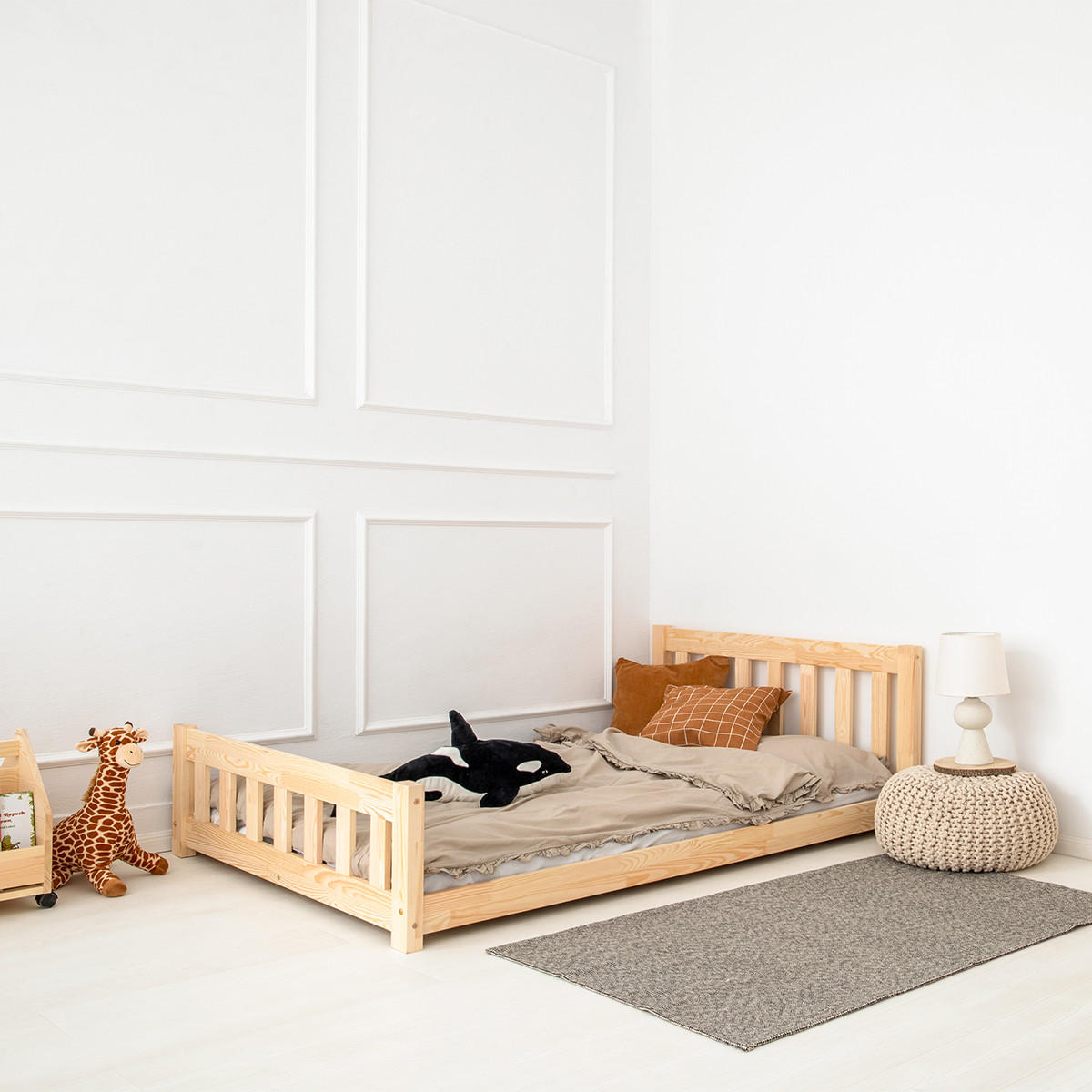 POSTEL 90/200 Adeline Přírodní dřevo - hnědá, dřevo (90/200cm) - Petits-meubles