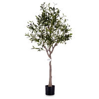 KÜNSTLICHER OLIVENBAUM Gron 130 cm - Multicolor, Kunststoff (130cm) - Ibergarden