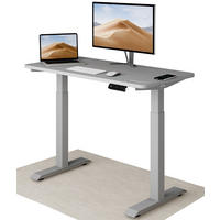 SCHREIBTISCH Elektrisch Höhenverstellbarer HomeOne 120x60cm Grau/Grau mit Memory-Funktion, Anti-Kollisions Technologie - Grau, Holzwerkstoff (60/120/72cm) - Desktronic