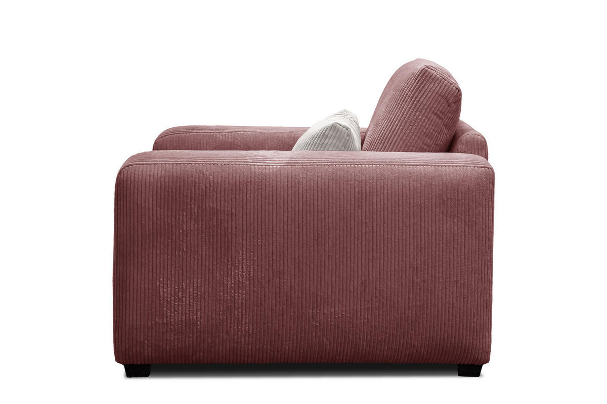 SESSEL OLI in Cordstoff altrosa - Altrosa, Holz/Textil (130/91/108cm) - Courtois Laville