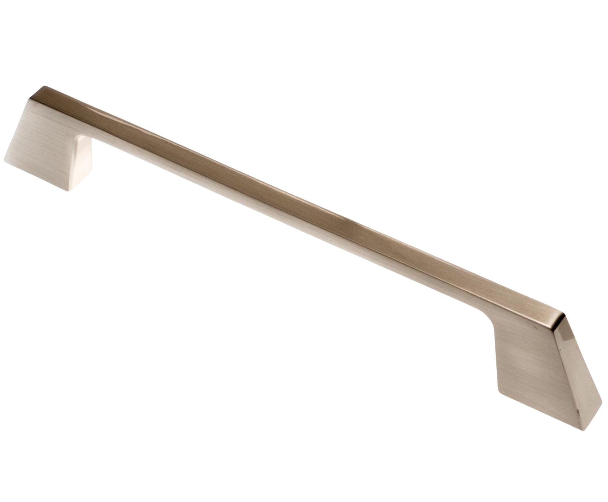 MÖBELGRIFF BA 160mm, Küchengriff Edelstahloptik, Schrankgriff Stilo - Grau, Metall (0.8/3/18.5cm)