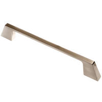 MÖBELGRIFF BA 160mm, Küchengriff Edelstahloptik, Schrankgriff Stilo - Grau, Metall (0.8/3/18.5cm)