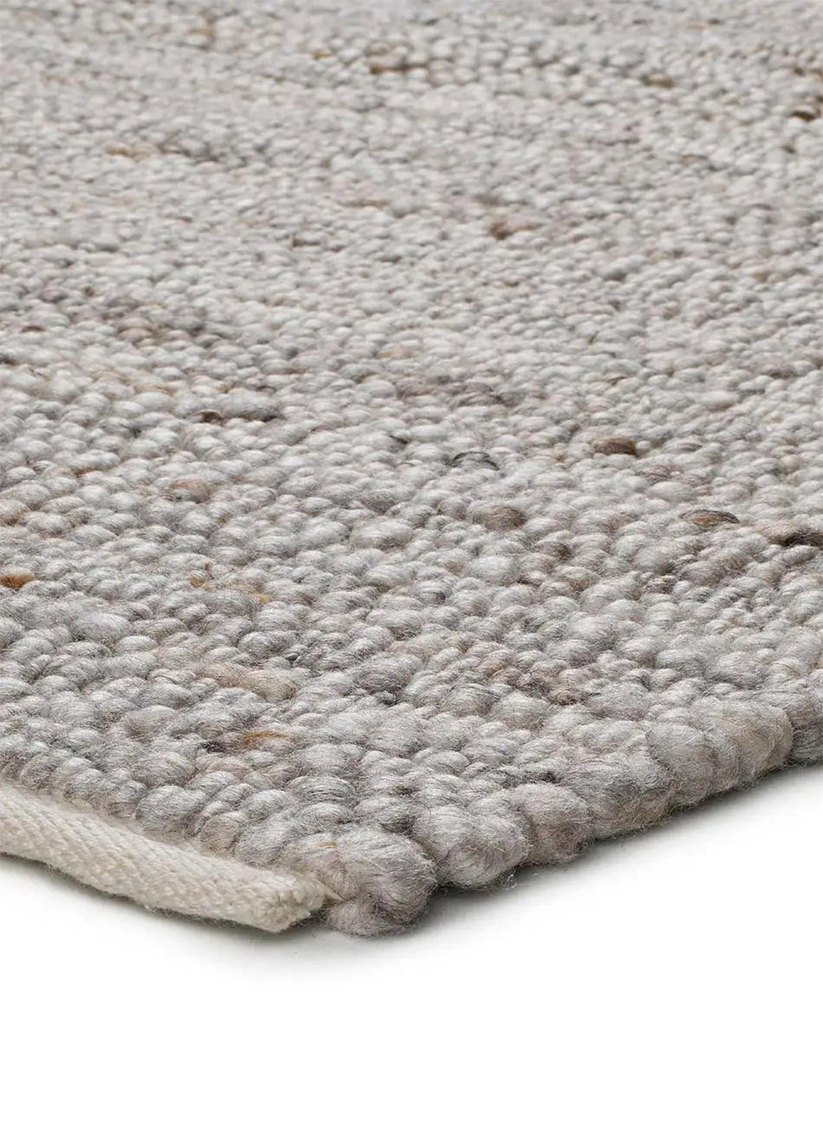 HANDWEBTEPPICH Beige Cinder 60/110 cm - Beige, Textil (60/110cm) - Atticgo