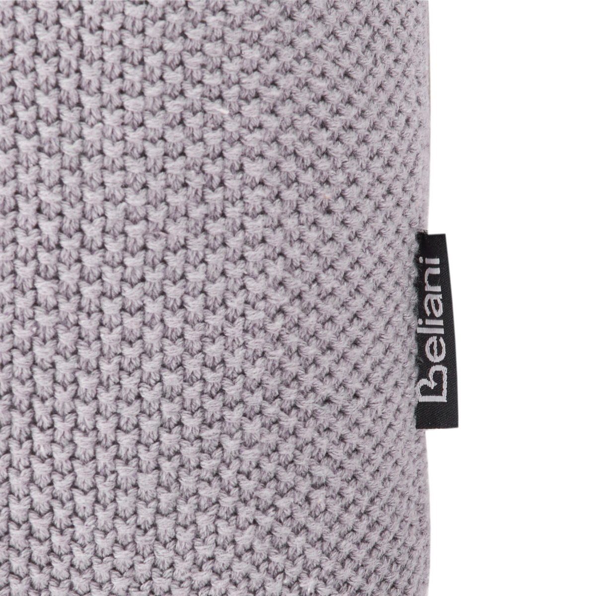 Dekokissen 2er-Set Grau 35/35 cm Shadoor - Schwarz/Grau, Naturmaterialen (35/35cm) - Beliani