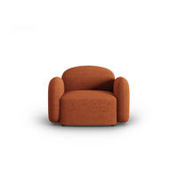SESSEL Blair aus Chenille-Stoff mischung terrakotta - Terra cotta, Textil (87/80/119cm) - Micadoni