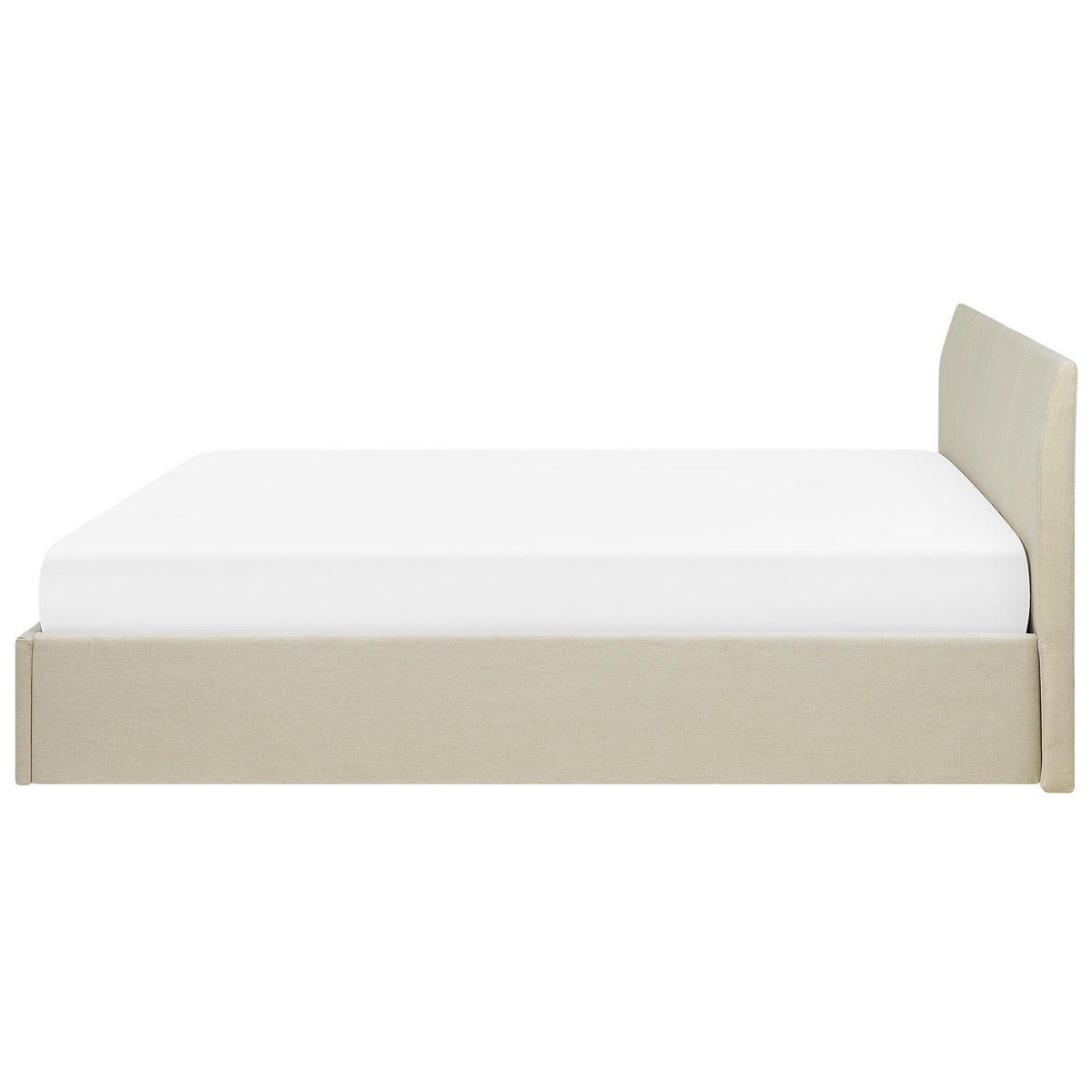 POLSTERBETT 180/200cm Beige Orbey - Beige, Textil (180/200cm) - Beliani