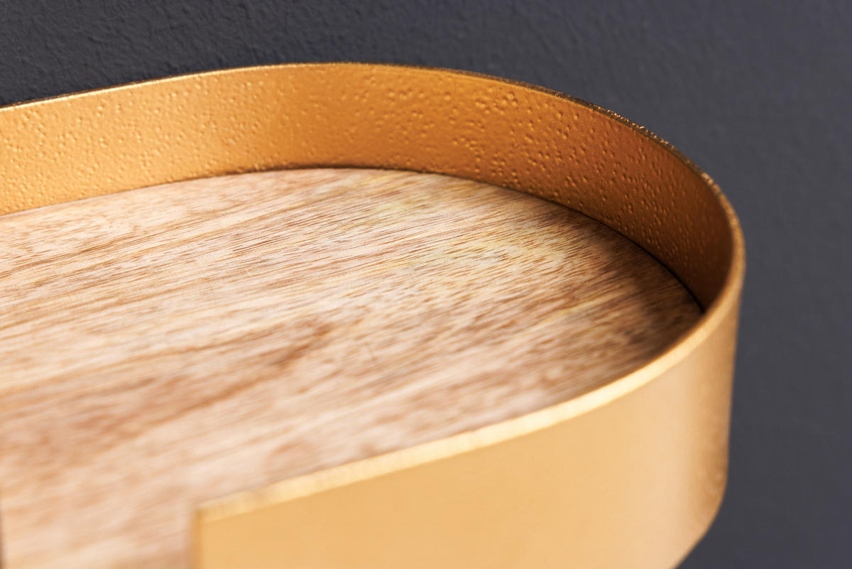 WANDREGAL PURE NATURE Mango Gold 60 cm - Naturfarben, Holz (60/4/14cm) - riess-ambiente