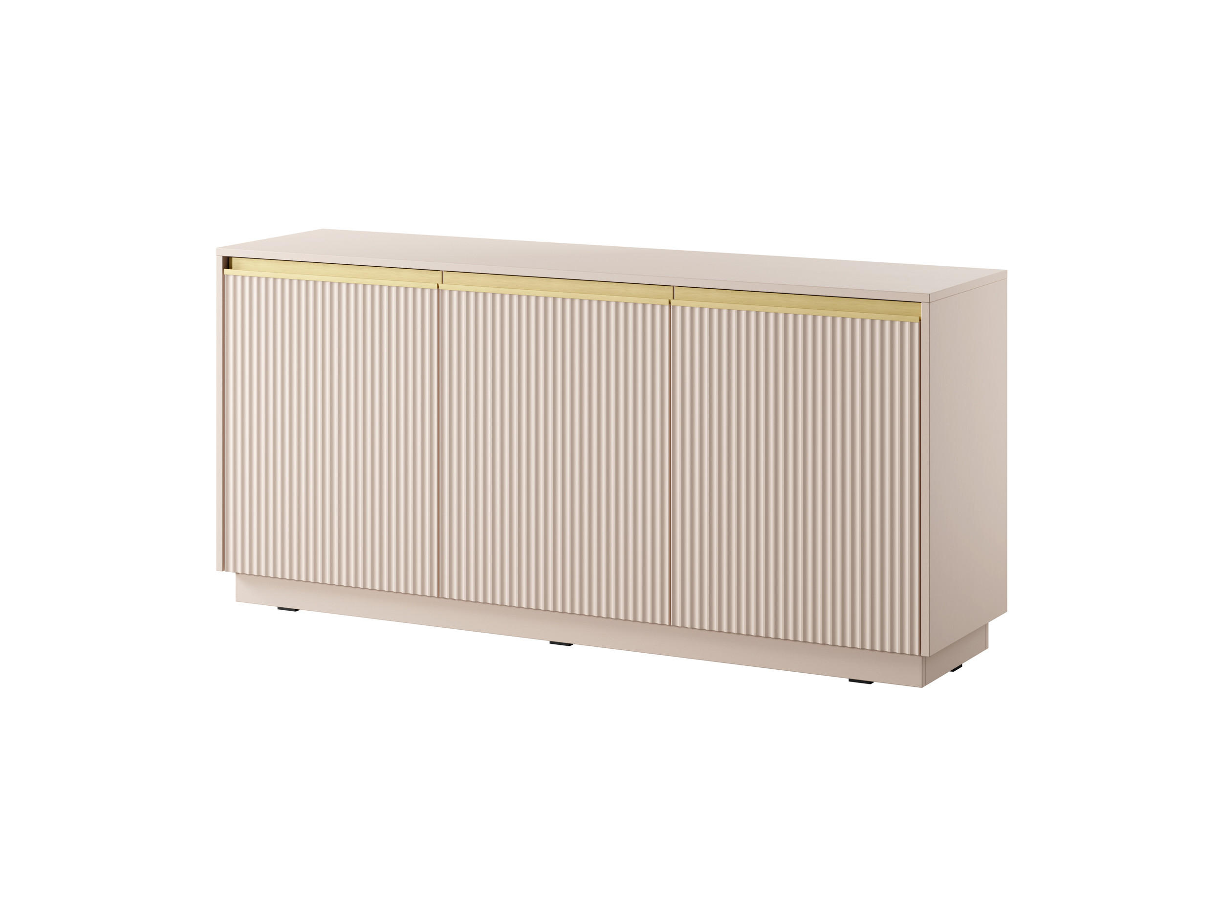 KOMMODE - Kommode Delu K154 - Beige - Beige, Holzwerkstoff (154/72/39cm) - Möblo