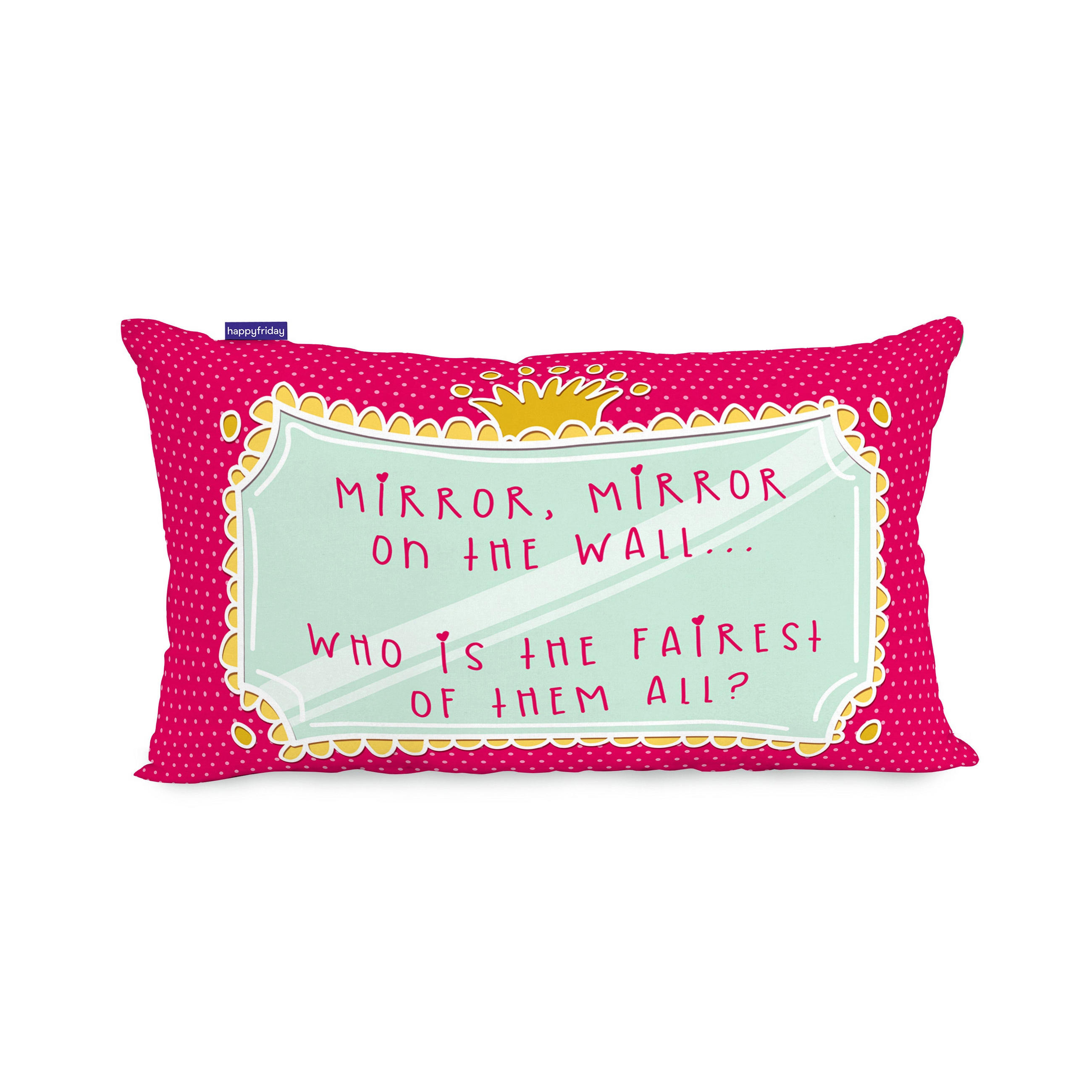 KISSENBEZUG mirror mirror 50x30 cm mehrfarbig - Multicolor, Textil (50/30cm) - Happy Friday