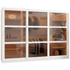 SCHWEBETÜRENSCHRANK 200/250/62 3-türig - Silberfarben/Weiß, Holz/Kunststoff (250/200/62cm) - Abiks Möbel
