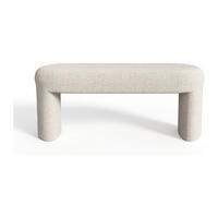 SITZBANK - 110 cm x 42 cm - Stoff - Gebrochenes Weiß - DUZIMA - Weiß, Textil (110/46/42cm) - Vente-Unique