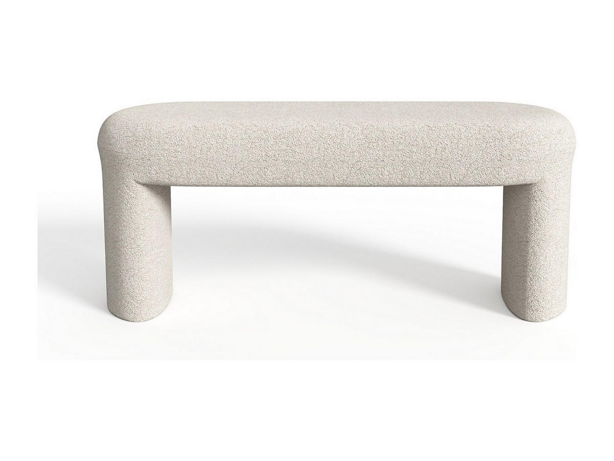 SITZBANK - 110 cmcm x 42 cmcm - Stoff - Gebrochenes Weiß - DUZIMA - Weiß, Textil (110/46/42cm) - Vente-Unique