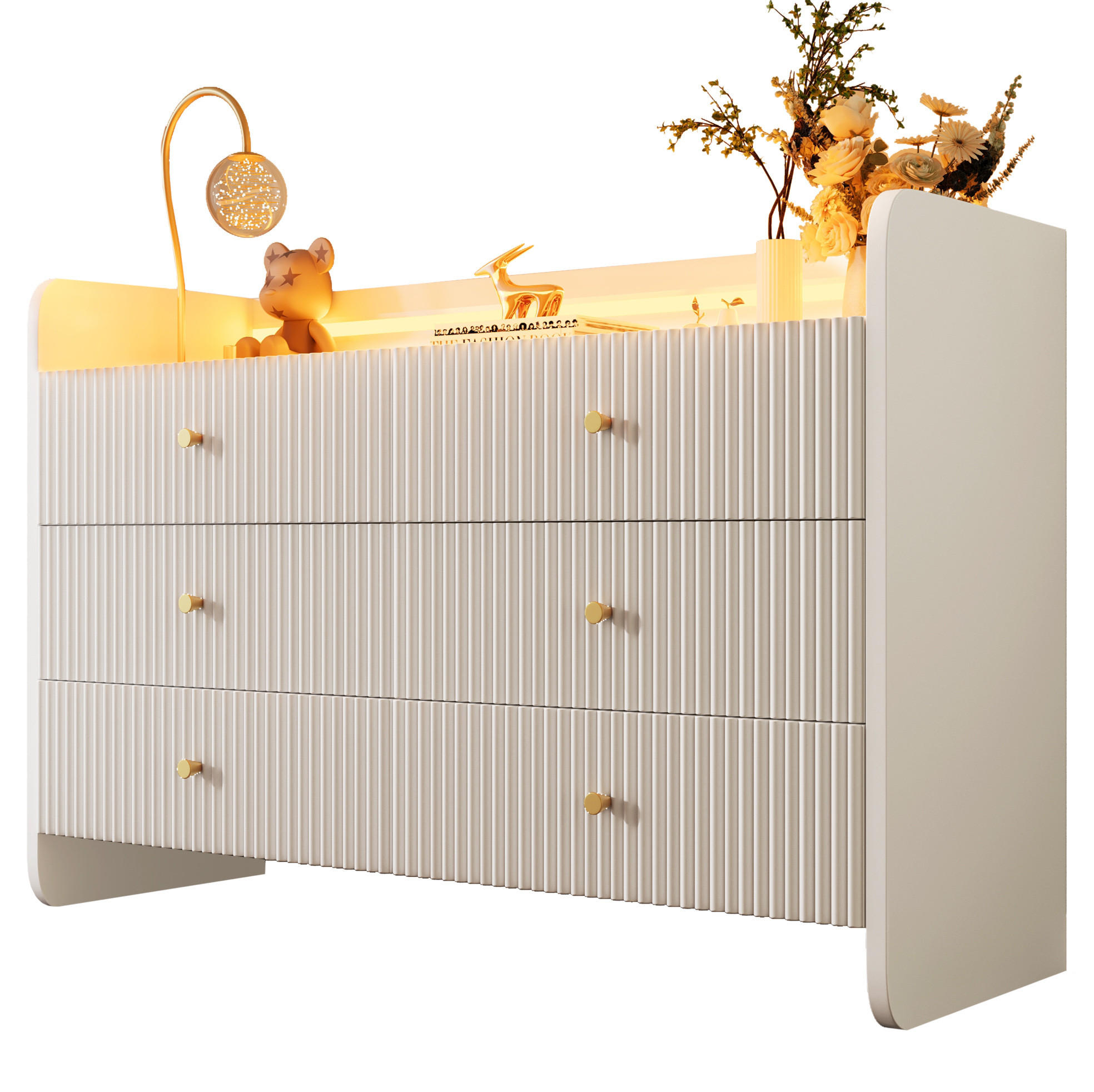 Ivmeu Sideboard Weiß 120x75x40 cm