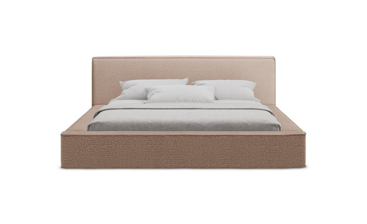 POLSTERBETT mit Bettkasten und Lattenrost 180x240 Pink - Pink/Hellrosa, Kunststoff/Textil (140/200cm) - Makamii