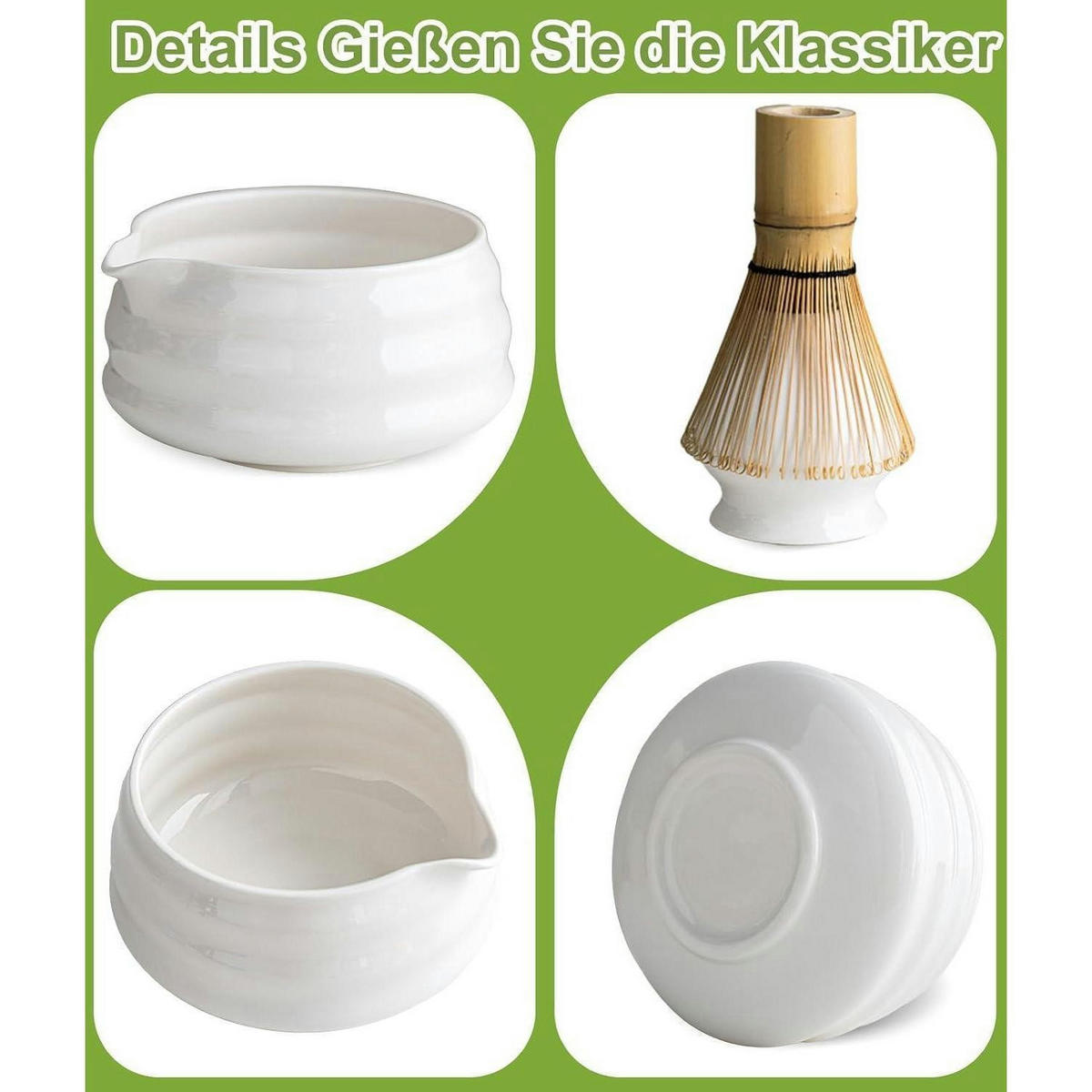 MATCHA Set 7-teilig Weiß - Weiß, Keramik (15/10/15cm)