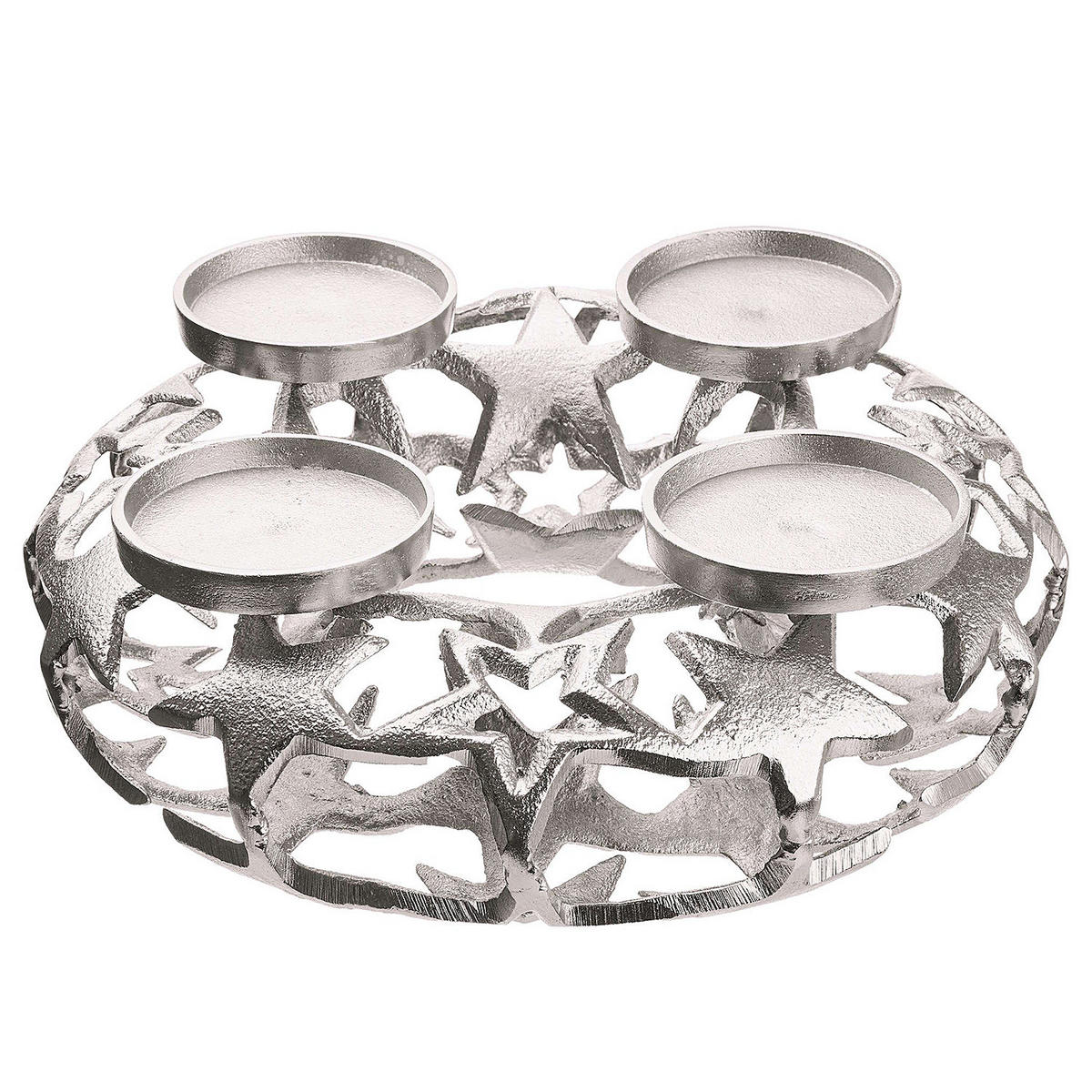 ADVENTSKRANZ Advent - Silberfarben, Metall (10cm) - Butlers