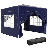 PAVILLON Pop-up Faltpavillon Dunkelblau 3x3 m - Blau, Metall (300/273/300cm) - ComfortXL