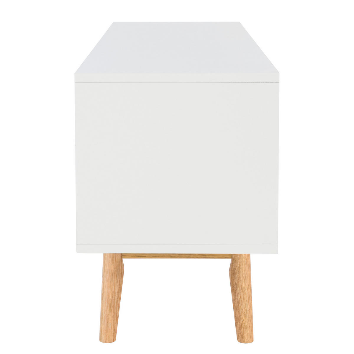 TV-LOWBOARD - Eichefarben/Weiß, Holzwerkstoff (160/59/40cm) - home24