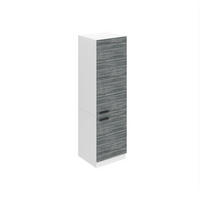 HOCHSCHRANK Küche SSL 60x204 cm, mit 2 Türen, Glamour Wood - Grau, Holz (60/204/57.6cm) - B BELINI GROUP