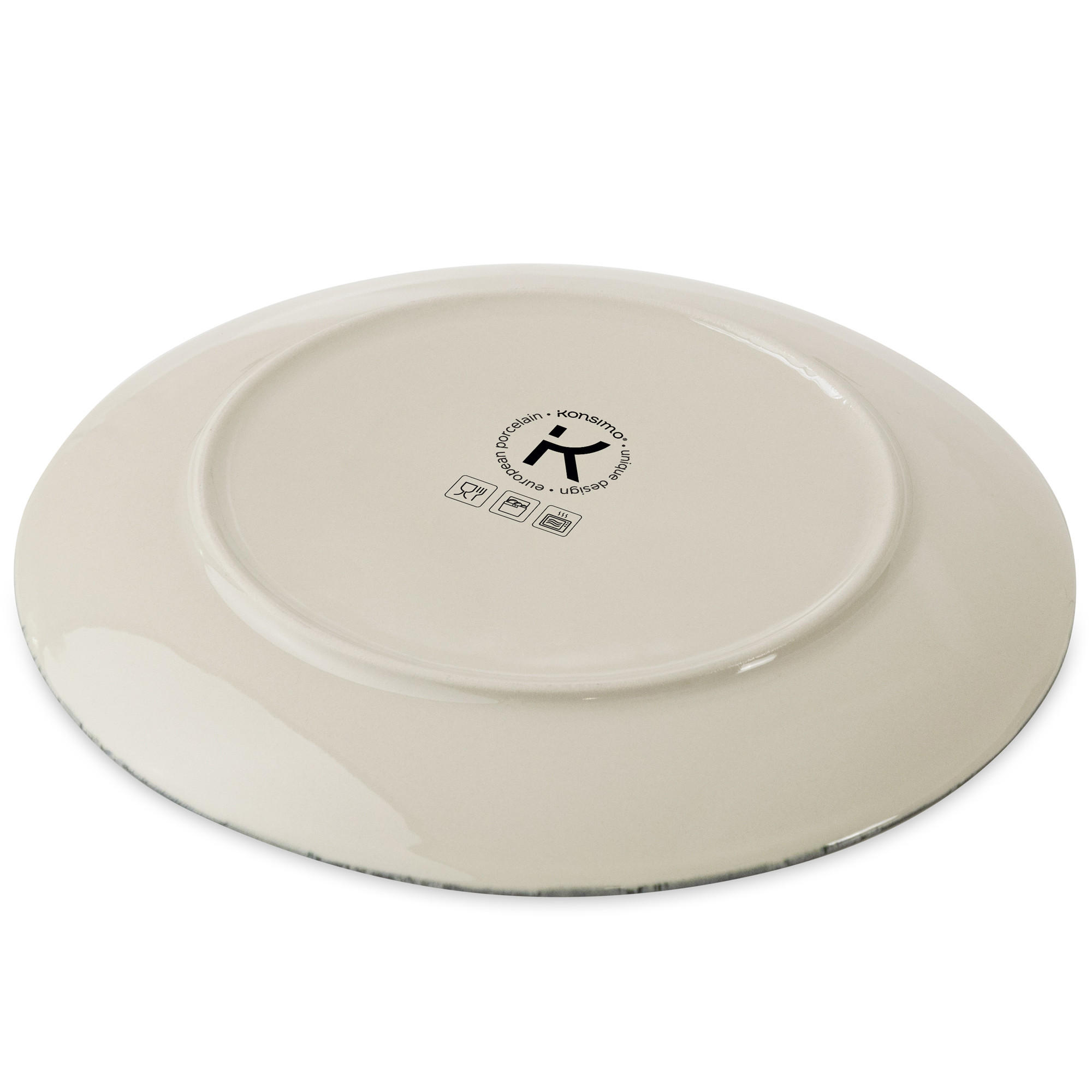 6er Set Suppenteller Aus Hartporzellan | Spülmaschinen- & Mikrowellengeeignet | Minimalistisches Design In Creme