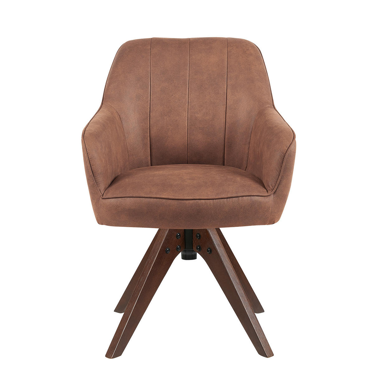 ARMLEHNSTUHL Mika-Noah 2er-Set - Nussbaumfarben/Braun, Eichenholz/Holz (60/87/65cm) - DUBI Möbel